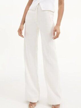 Veronica Beard NWOT $448 Jude Wide Leg Linen Blend Pants